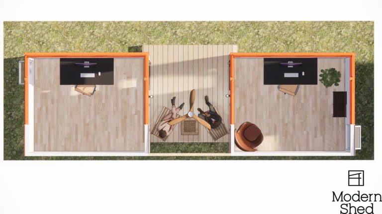 10x12 Floor Plan - Modern Shed