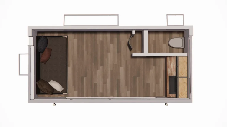 8x15 Floor Plan - Modern Shed